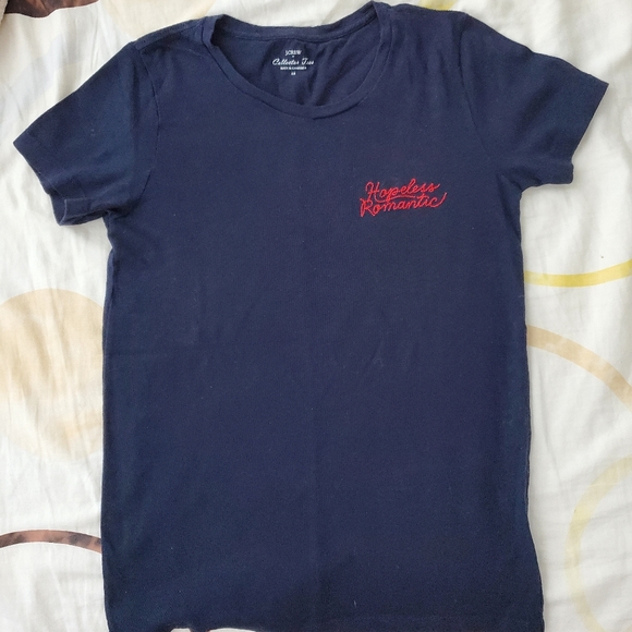J Crew Hopeless Romantic T Shirt - Picture 1 of 4